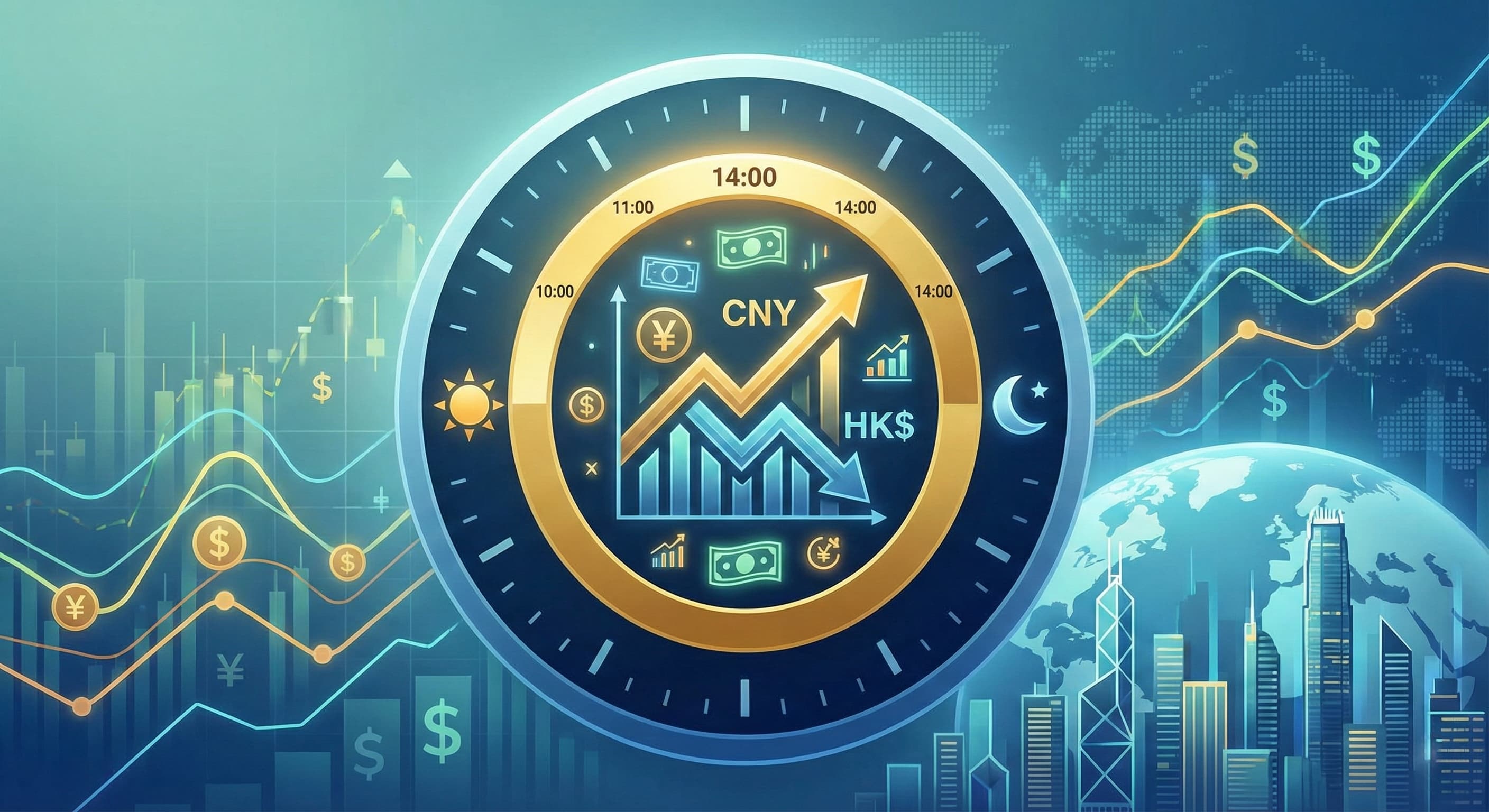 Featured image of post 人民币兑换港币在一天当中的最佳操作时间段