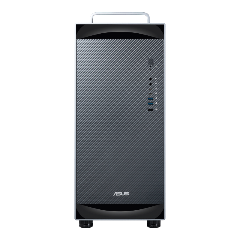 ET900N G3 正面,前面板接口与密纹进风格栅(图源 ASUS 官网)